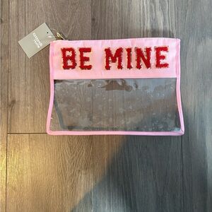 Brand new Kirklands Be Mine Valentines Pouch,pencil case, make up bag